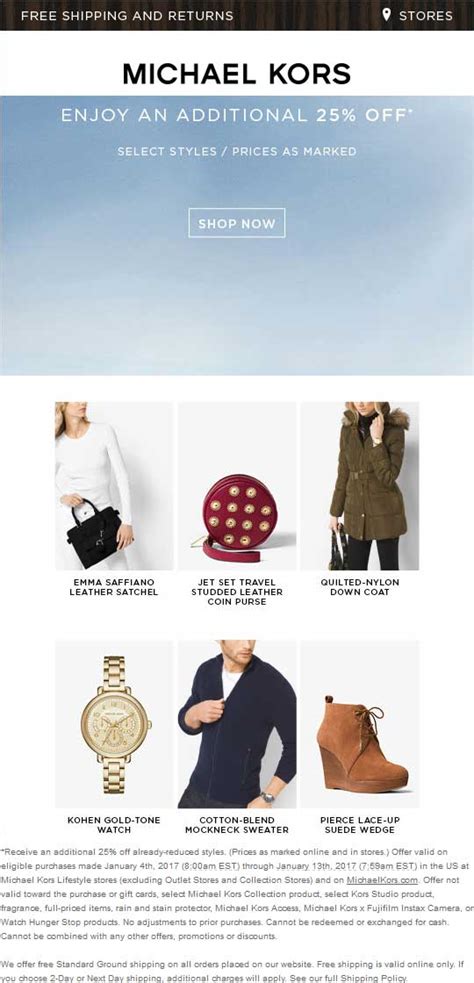 michael kors coupon code december 2022